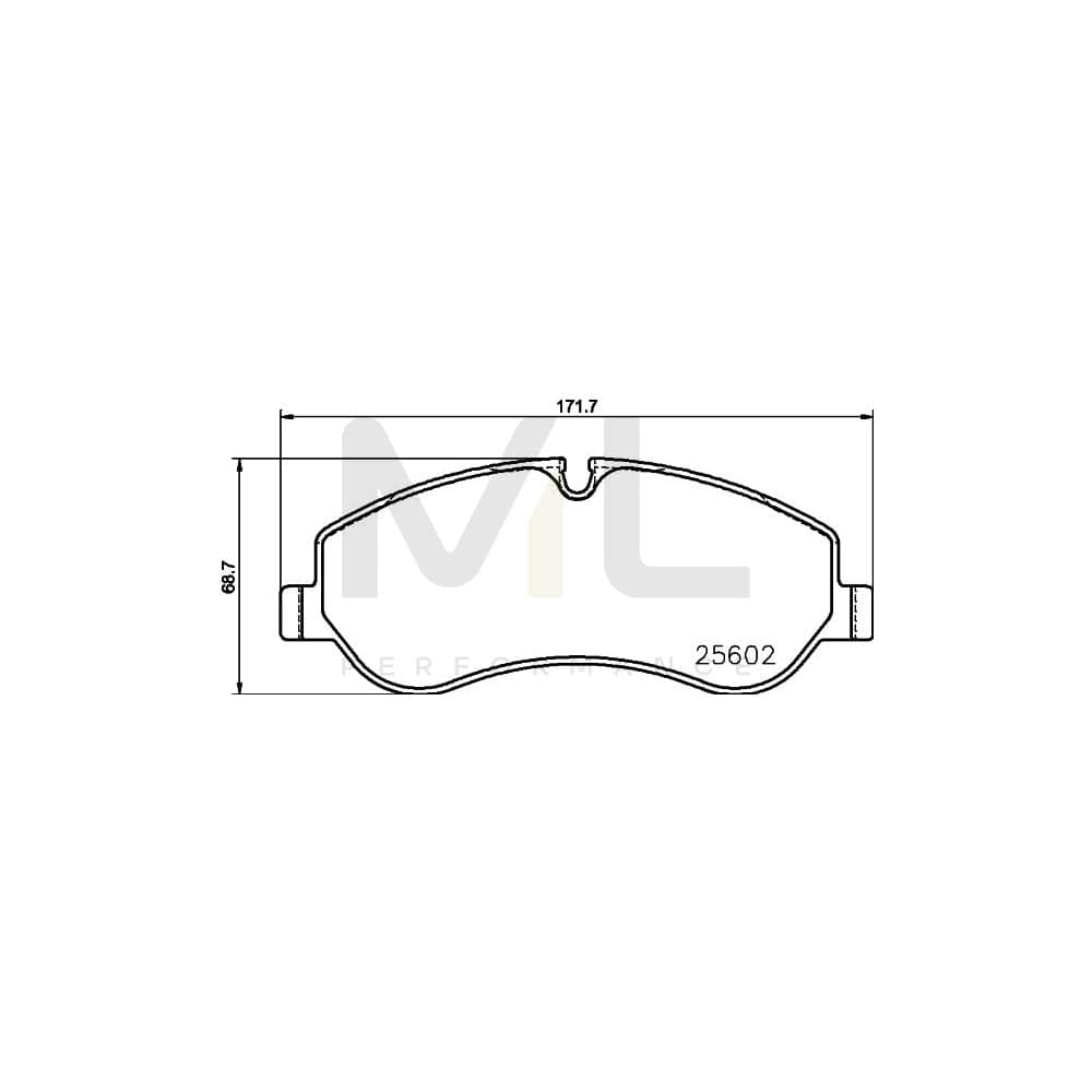 Hella 8DB 355 020-691 Brake Pad Set Incl. Wear Warning Contact, With Brake Caliper Screws, With Accessories | ML Performance Car Parts