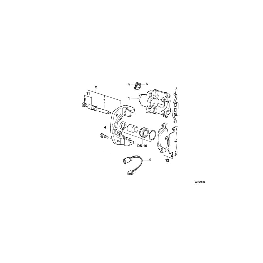 Genuine BMW 34111163305 E38 Calliper Carrier Left (Inc. 740iL, 740i & 735i)