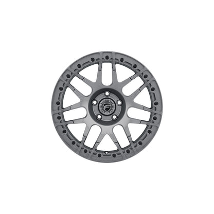 Forgestar F283B0067750 15x10 F14 Beadlock Standard 5x114.3 ET50 BS7.5 Gloss Anthracite Drag Racing Wheel