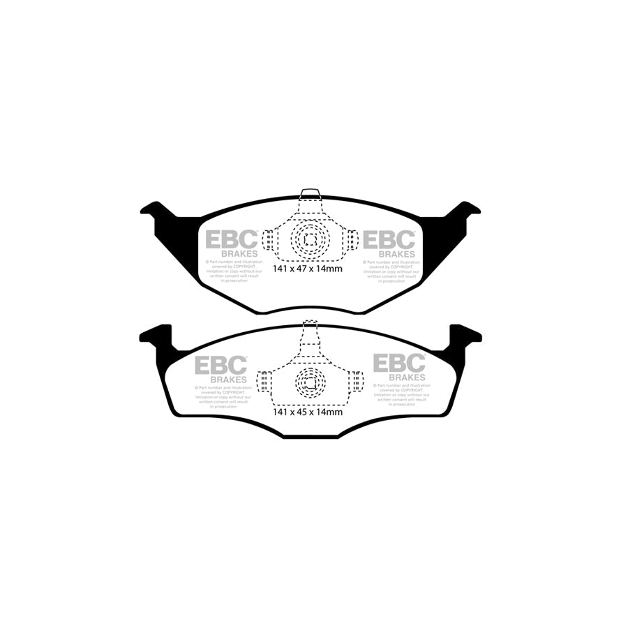 EBC DP1433 VW Lupo Ultimax Front Brake Pads 2 | ML Performance UK Car Parts