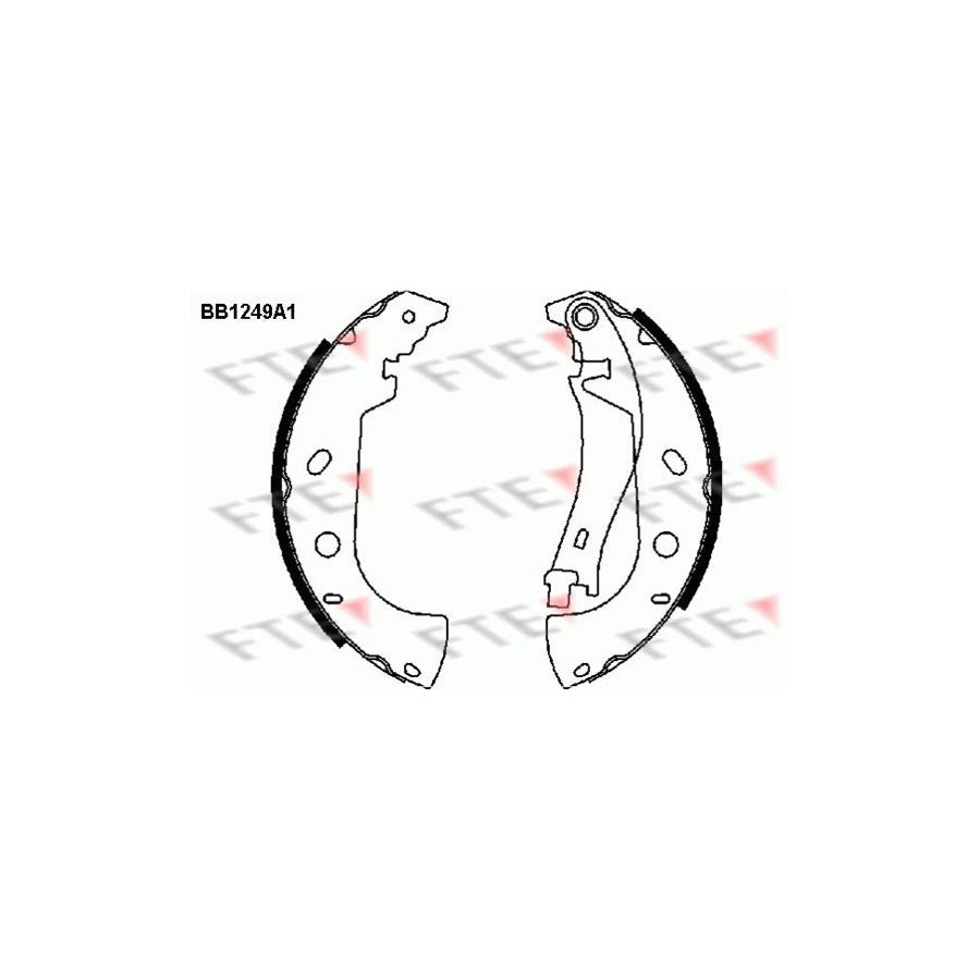 FTE 9100052 Brake Shoe Set