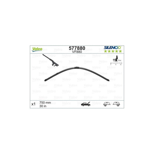 Valeo Silencio X.Trm 577880 Wiper Blade For Audi A2 (8Z0)