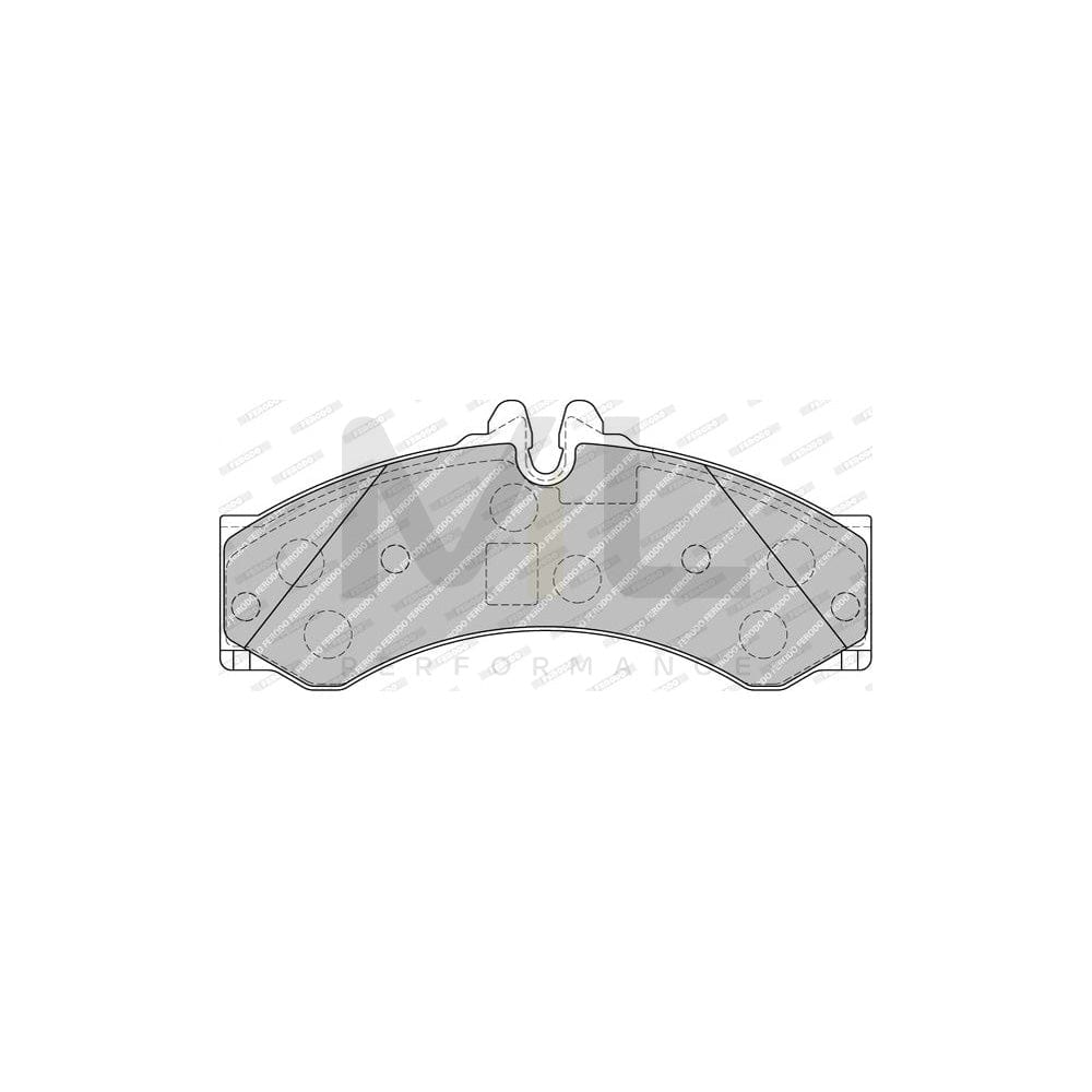 Ferodo Premier Eco Friction FVR1879 Brake Pad Set Prepared for Wear Indicator, With Accessories