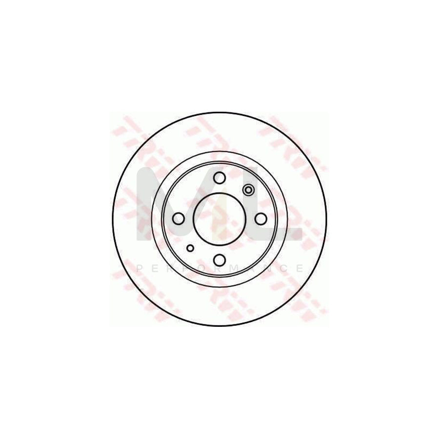 TRW DF2577 Brake Disc for SAAB 9000 Hatchback Vented  - 1 piece