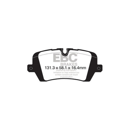 EBC PD13KR579 Land Rover Yellowstuff Rear Brake Pad & GD Disc Kit - TRW Caliper 2 | ML Performance UK Car Parts