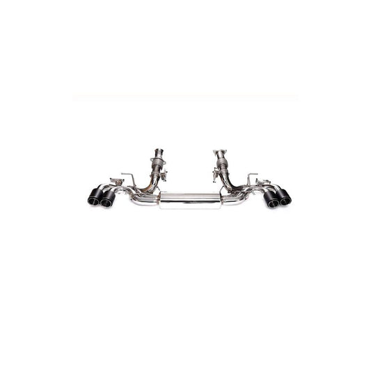 Armytrix CZ6C8-QC38 Valvetronic Exhaust System Chevrolet Corvette C8 Stingray 2020+ with Quad Carbon Fiber 4"