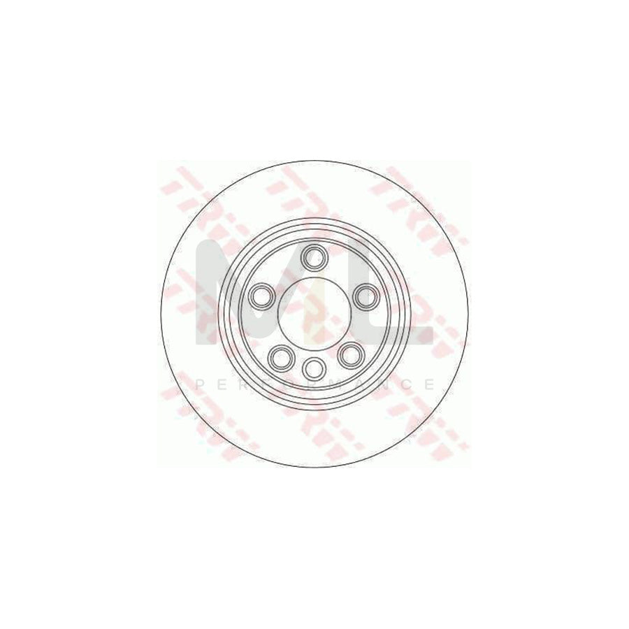 TRW DF4305S Brake Disc Vented  - 1 piece