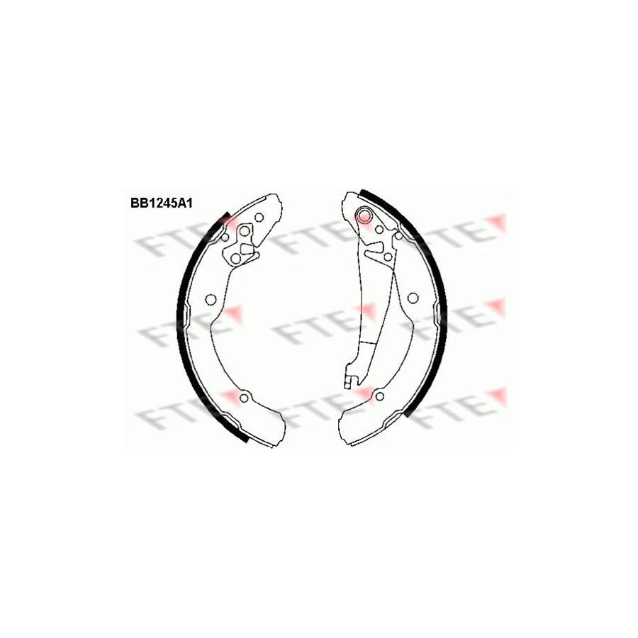 FTE 9100049 Brake Shoe Set
