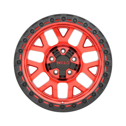 Weld W13379026500-P2 Cinch W133 Wheel 17x9 5x127 ET0 BS5 Candy Red - Satin Black