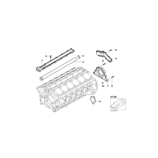 Genuine BMW 11117521322 E66 RR1 Drophead Gasket Set Engine Block Asbesto Free (Inc. Phantom EWB, Phantom & Drophead)