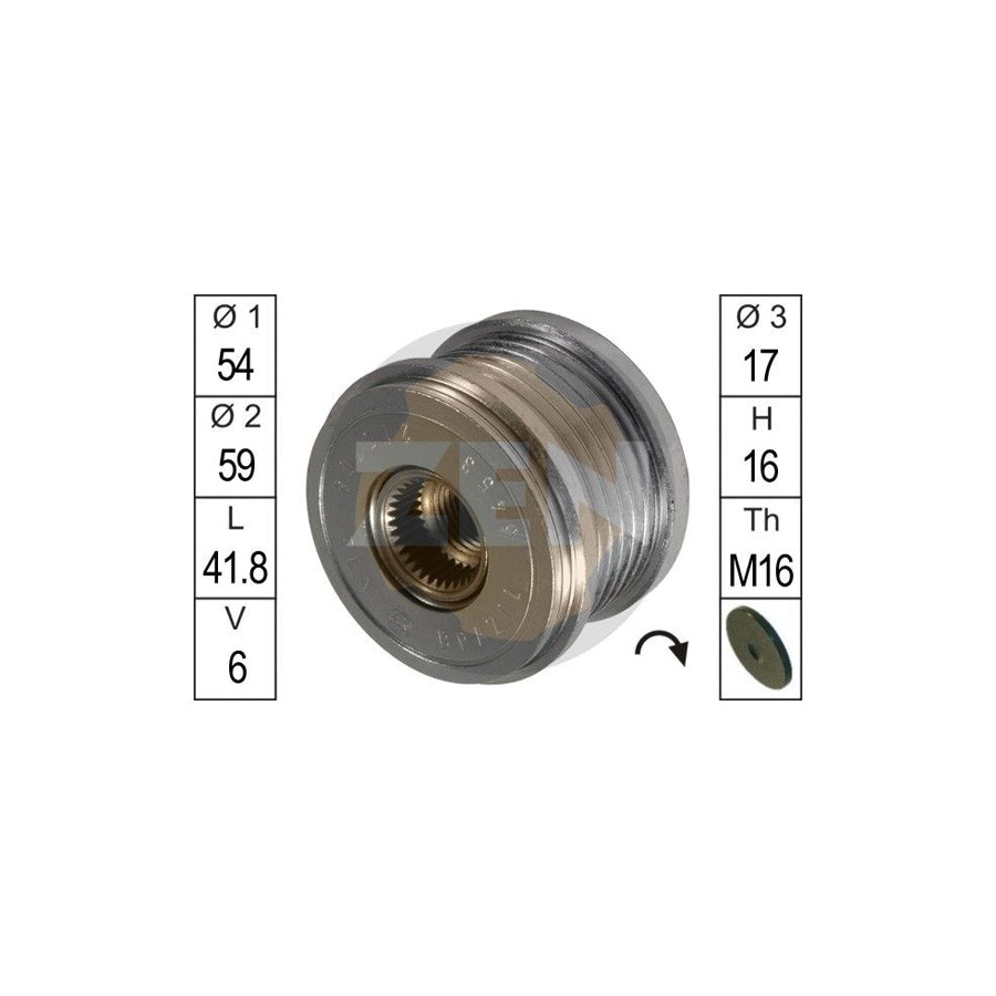 Era ZN5453 Alternator Freewheel Clutch