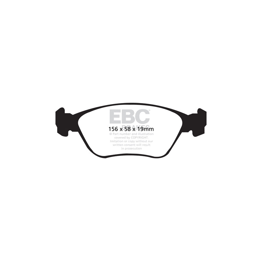 EBC PDKF2162 Volvo Ultimax Front Brake Pad & Plain Disc Kit - ATE/Girling/TRW Caliper (Inc. C70, S70, V70 Mk1) 2 | ML Performance UK Car Parts