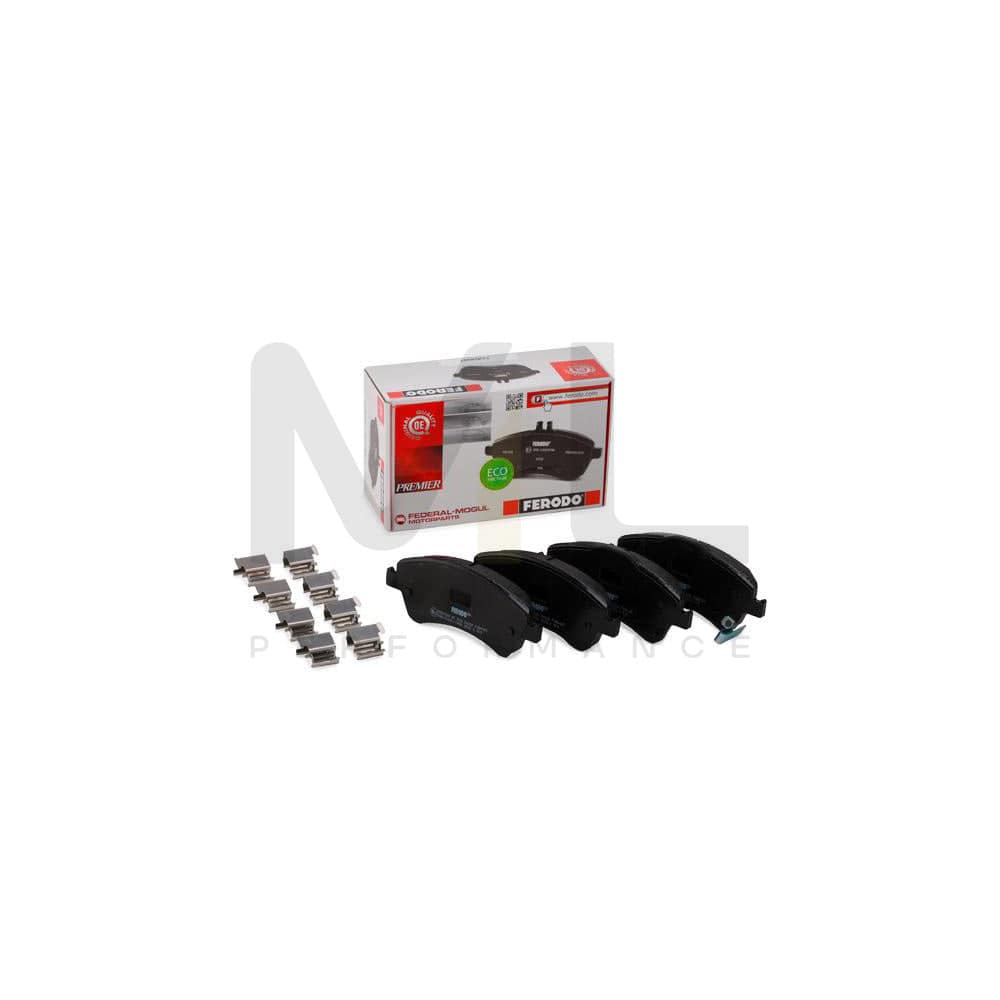 Ferodo Premier Eco Friction FDB4047 Brake Pad Set With Acoustic Wear Warning, With Accessories