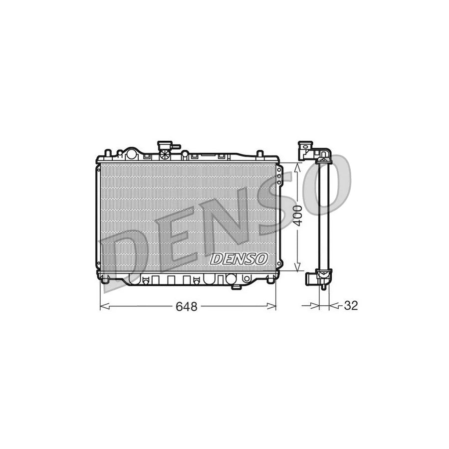DENSO DRM44007 Engine Radiator for Mazda 626