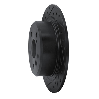 R1 Concepts R1 95-99 Toyota AVALON Rear Left Drilled & Slotted Black Brake Rotor