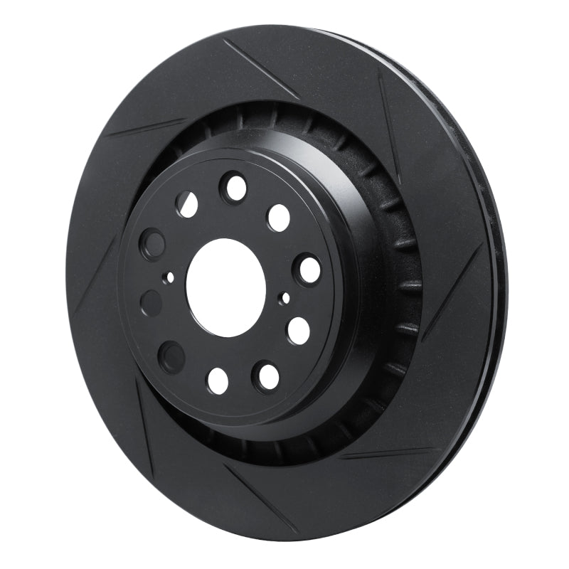 R1 Concepts R1 07-21 Lexus LS460 Rear Right Slotted Black Brake Rotor
