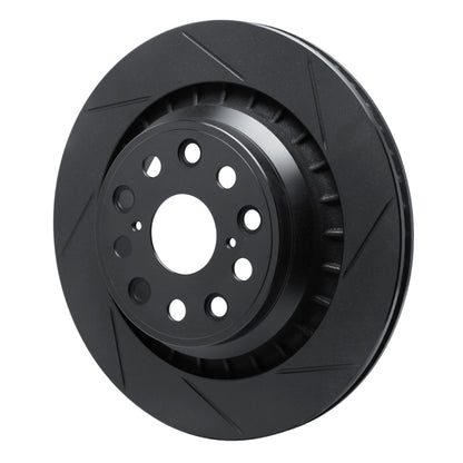 R1 Concepts R1 07-21 Lexus LS460 Rear Right Slotted Black Brake Rotor
