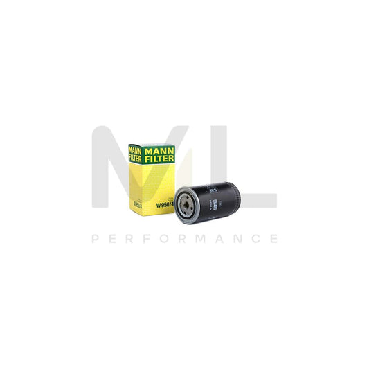 MANN-FILTER W 950/4 Oil Filter Spin-on Filter, with one anti-return valve