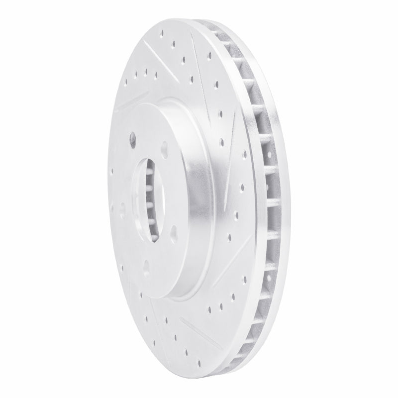 R1 Concepts R1 01-07 Buick Rendezvous Front Right Drilled & Slotted Silver Brake Rotor