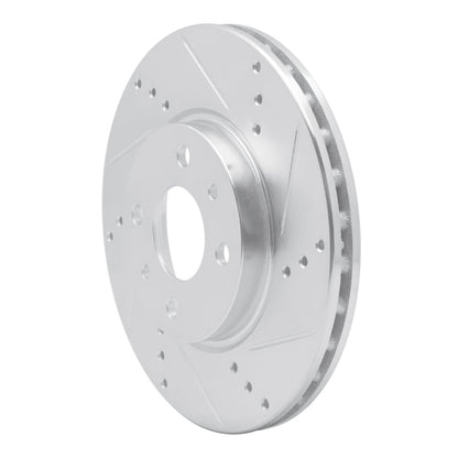 R1 Concepts R1 09-19 Dodge Vision (Mexico) Front Right Drilled & Slotted Silver Brake Rotor