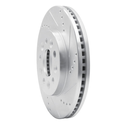 R1 Concepts R1 04-07 Ford Freestar Front Right Drilled & Slotted Silver Brake Rotor