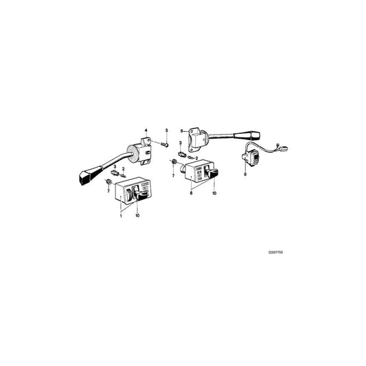 Genuine BMW 61311366952 E23 Wiper Switch (Inc. 733i, 732i & 728iS)