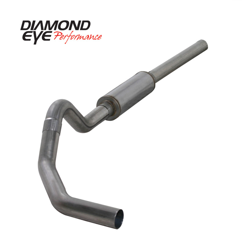 Diamond Eye Performance Diamond Eye KIT 4in Catback MFLR RPLCMENT PIPE Single SS: 2004.5-2007.5 DODGE CUMMINS 600