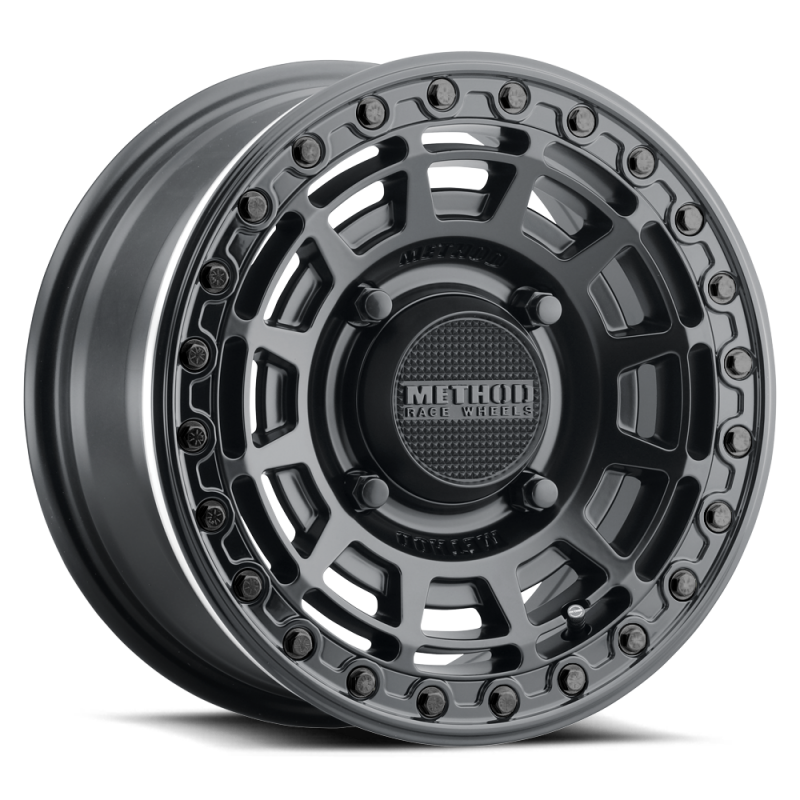 Method Wheels Method MR415 Beadlock 15x7 / 5+2/38mm Offset / 5x4.5 / 76mm CB Matte Black Wheel - Gloss Black Ring