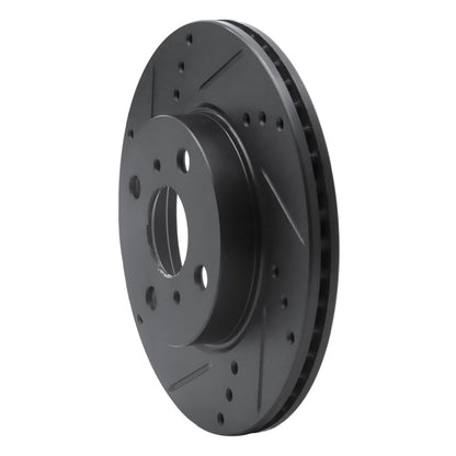 R1 Concepts R1 12-15 Scion IQ Front Left Drilled & Slotted Black Brake Rotor