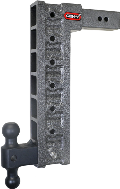 GEN-Y Hitch Gen-Y Mega Duty 2.5in Shank 18in Drop 3K TW 21K Hitch w/GH-061 Dual-Ball/GH-0101 Stabilizer Kit