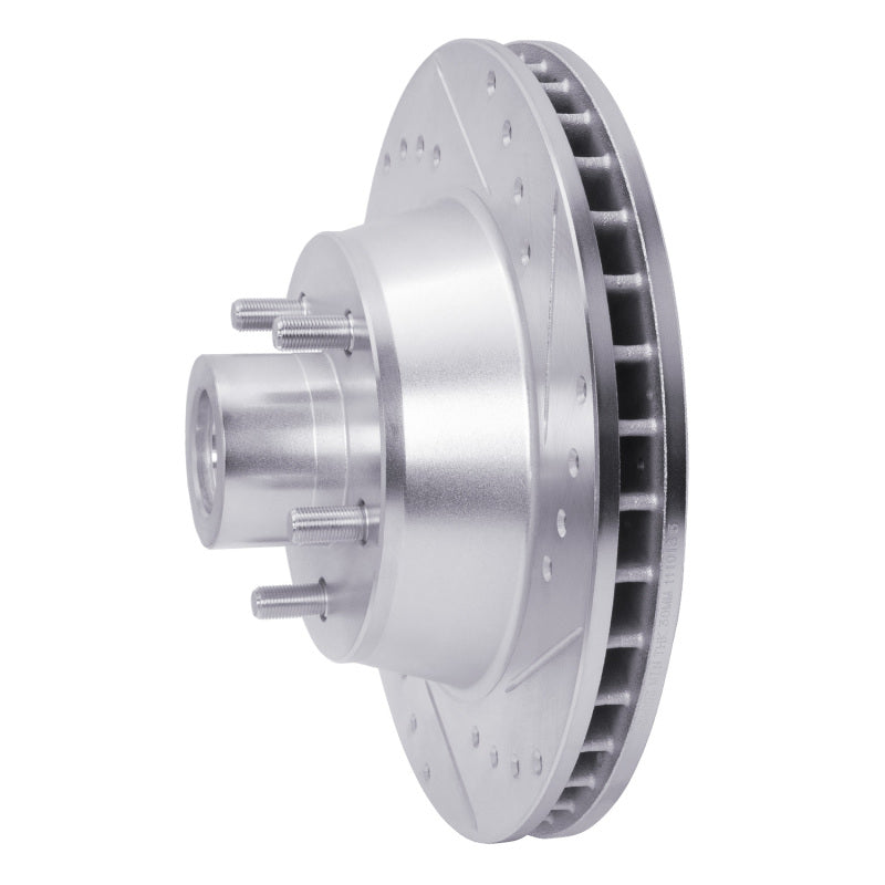 R1 Concepts R1 1969-1973 Chrysler New Yorker Front Right Drilled & Slotted Silver Brake Rotor