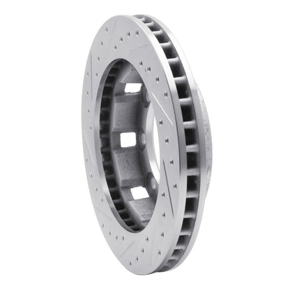 R1 Concepts R1 71-91 Chevrolet P30 Van Front Right Drilled & Slotted Silver Brake Rotor