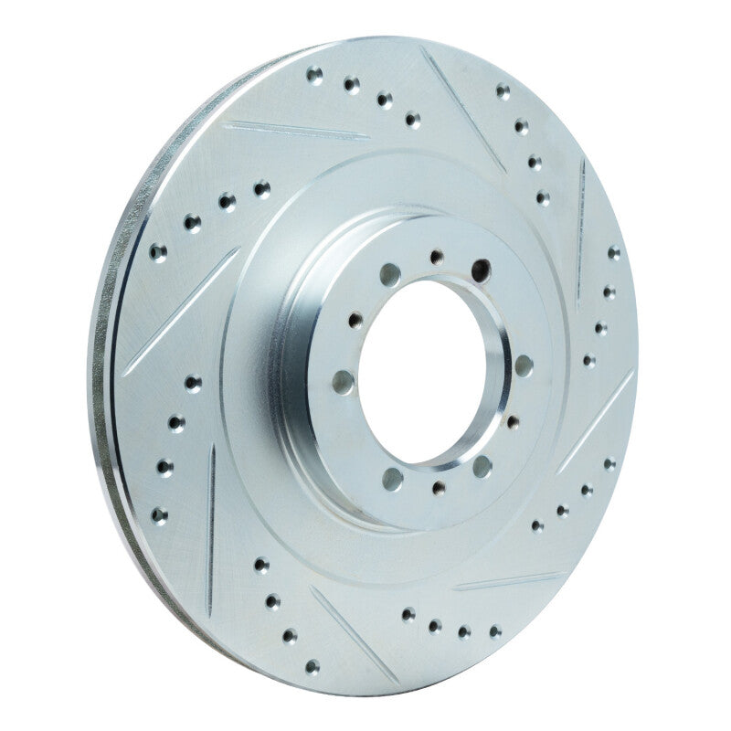 R1 Concepts R1 98-04 Mitsubishi Montero Sport (USA/Canada) Front Right Drilled & Slotted Silver Brake Rotor