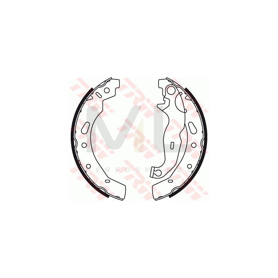 TRW GS8787 Brake Shoe Set for MAZDA 2