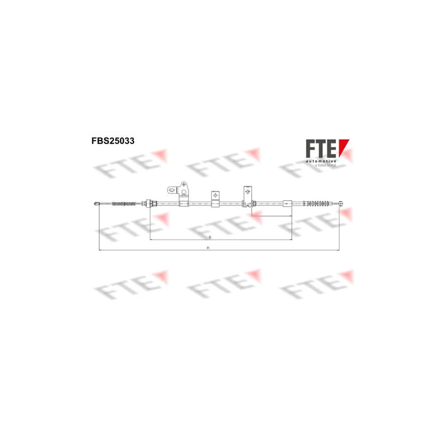 FTE Fbs25033 Hand Brake Cable for Toyota Corolla