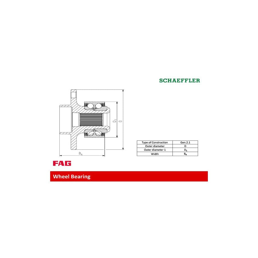 FAG 713 6604 40 Wheel Bearing Kit