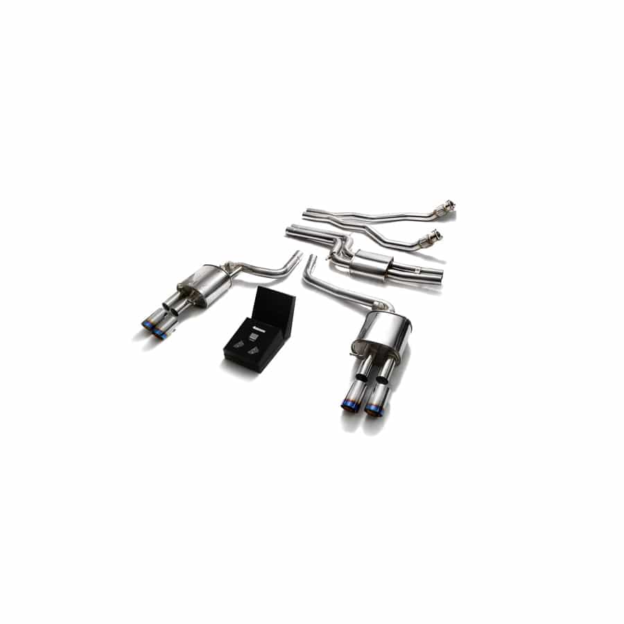 Armytrix AUBS4-QS11B Valvetronic Exhaust System Audi A4/A5 | S4/S5 3.0L TFSI 2009-2015 with Quad Blue Coated 3.5"