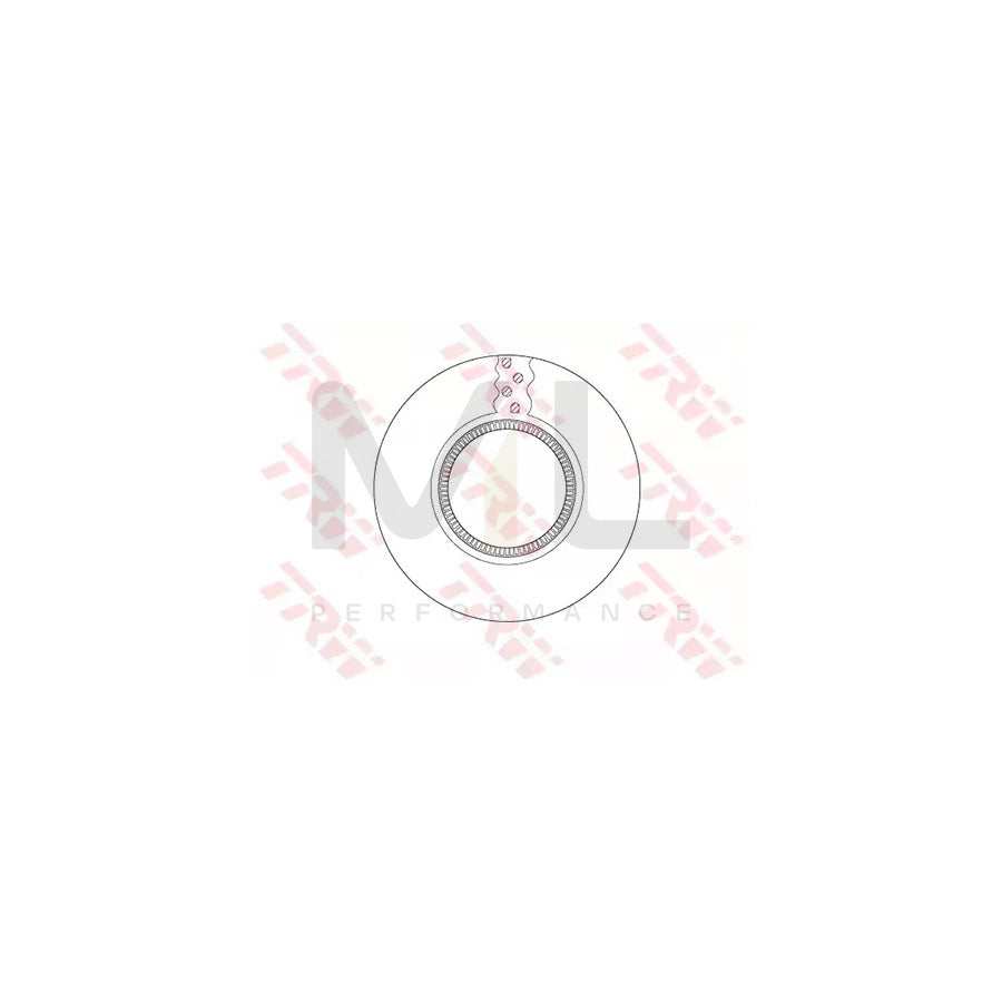 TRW DF5091S Brake Disc Vented  - 1 piece