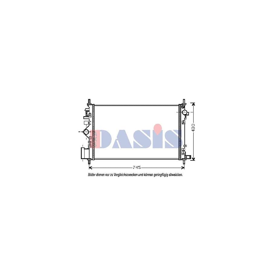 AKS Dasis 150096N Engine Radiator for Opel Insignia