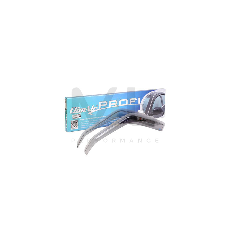 ClimAir CLI0031615 Wind Deflectors for VW Transporter T4 Minibus (70B, 70C, 7DB, 7DK, 70J, 70K, 7DC, 7DJ), Front, Smoke Grey