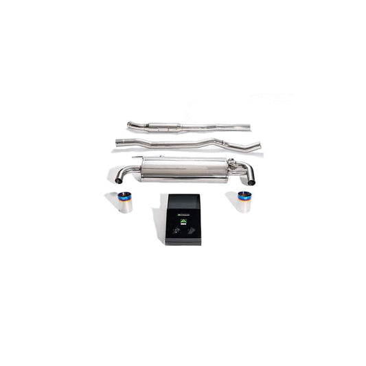 Armytrix BMF43-DS38B Valvetronic Exhaust System BMW M135i xDrive F40 2019+ with Dual Blue Coated 4"