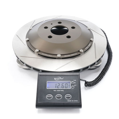 Paragon 2-Piece Brake Discs Rear Pair 370mm x 20mm (14.57" x 0.79") - Tesla Model 3 RWD/AWD / Model Y AWD (Non-Performance) - Larger Rotor