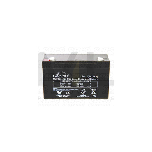 Leoch VRLA Sealed Battery - 6V 12Ah LP6-12