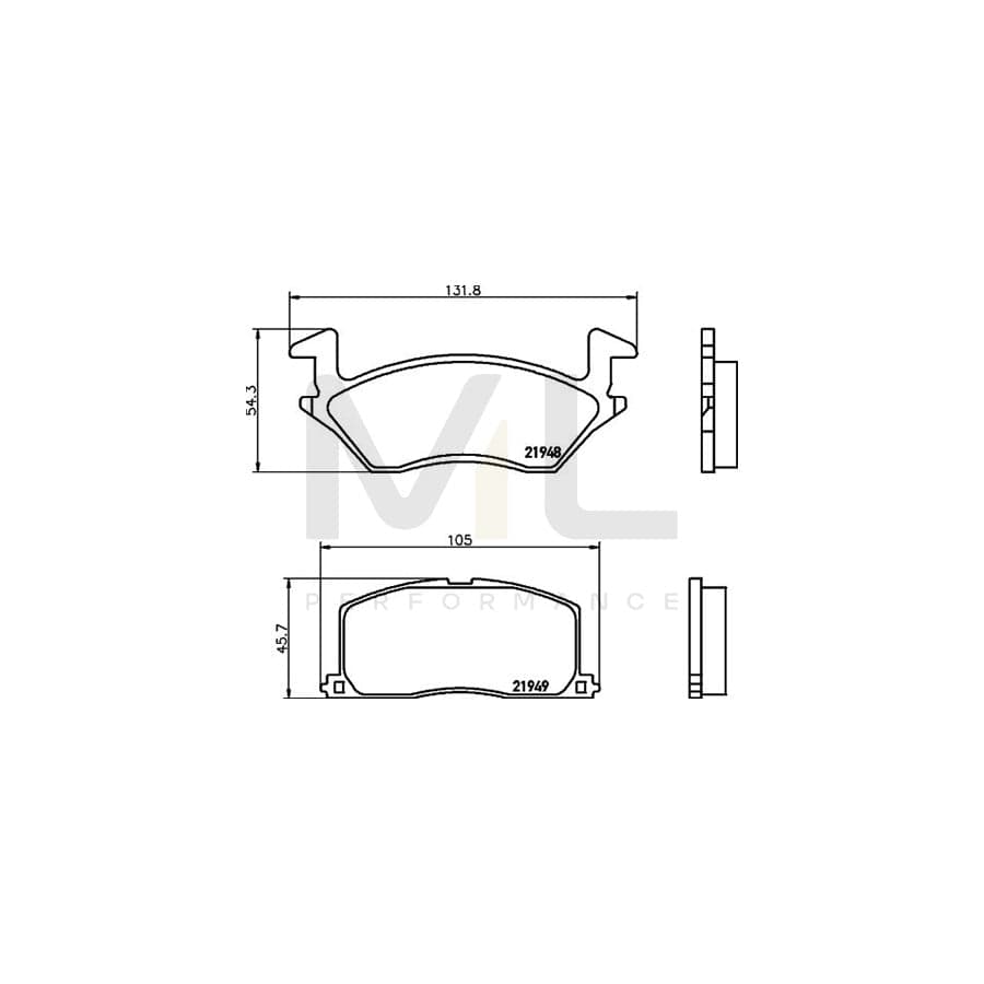 TEXTAR 2194801 Brake pad set for TOYOTA Starlet IV Hatchback (P80) prepared for wear indicator