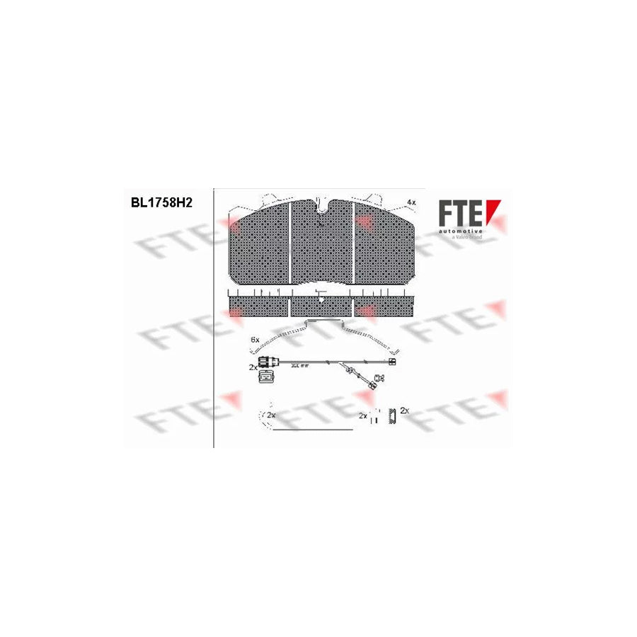 FTE Bl1758H2 Brake Pad Set