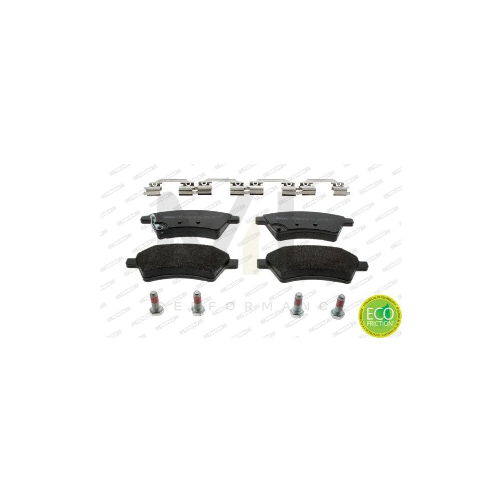 Ferodo Premier Eco Friction FDB1875 Brake Pad Set With Acoustic Wear Warning, With Brake Caliper Screws, With Accessories