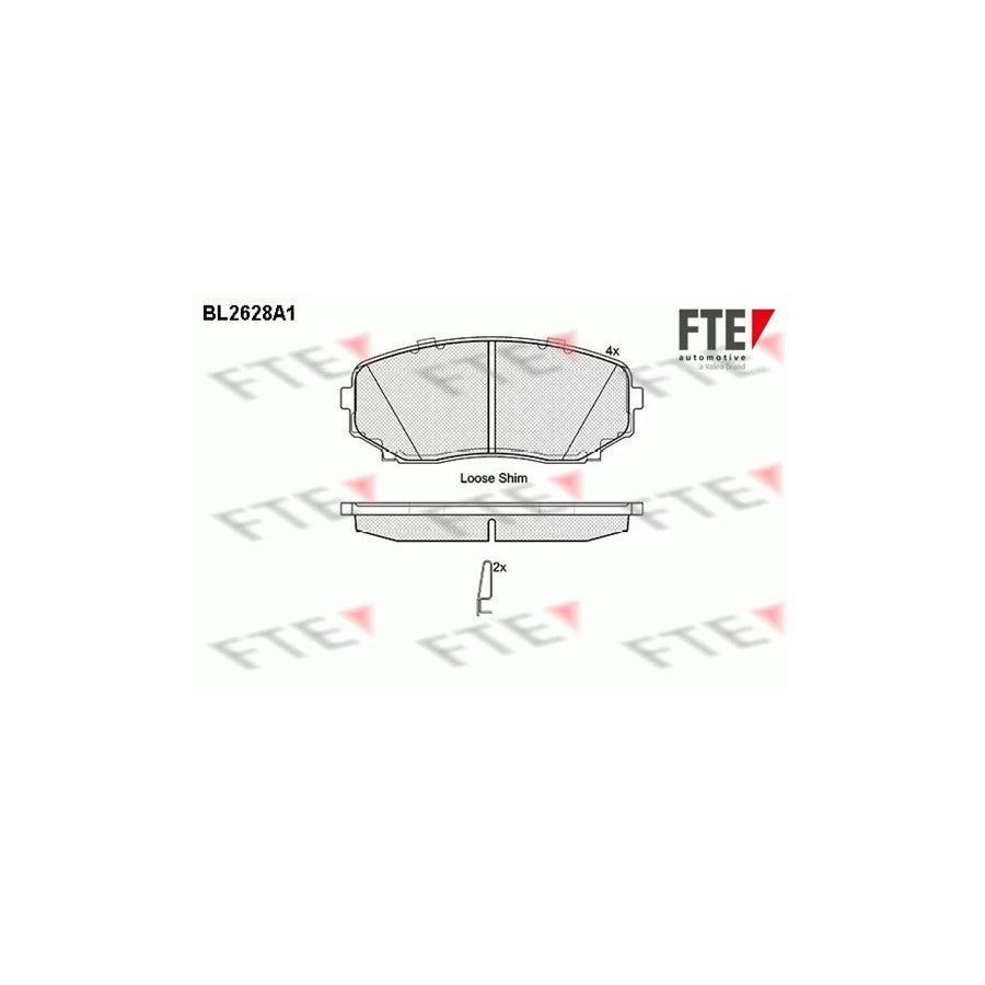 FTE Bl2628A1 Brake Pad Set