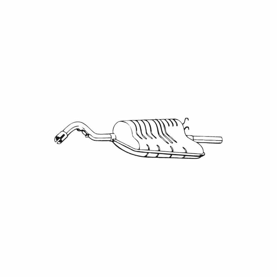Bosal 154-537 Rear Silencer for Ford Escort Mk6 Hatchback (Gal, Aal, Abl)