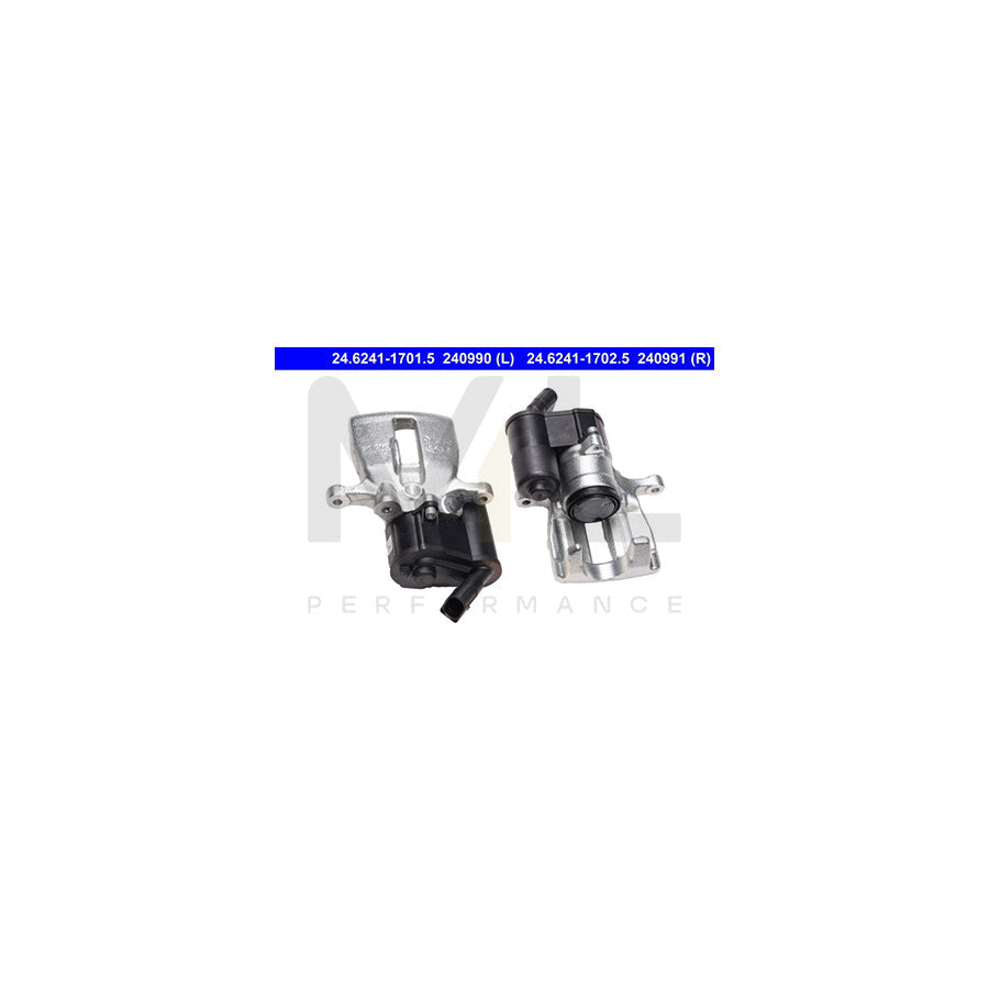 ATE 24.6241-1702.5 Brake Caliper for AUDI A6 for vehicles with electric parking brake, with electric motor, without holder