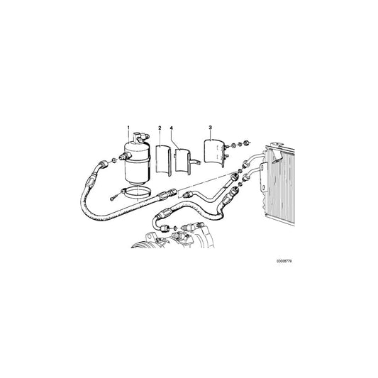 Genuine BMW 64531359152 E12 E24 Holder (Inc. 633CSi, 530i & 628CSi)